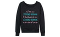 Instant Message - I'm a Strong Woman- Women's French Terry Long Sleeve Pullover