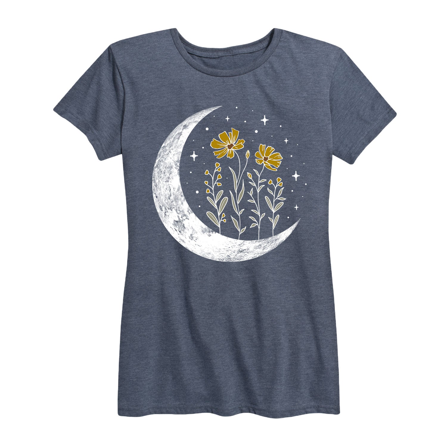 Instant Message - Floral Moon - Women's Short Sleeve Graphic T-shirt