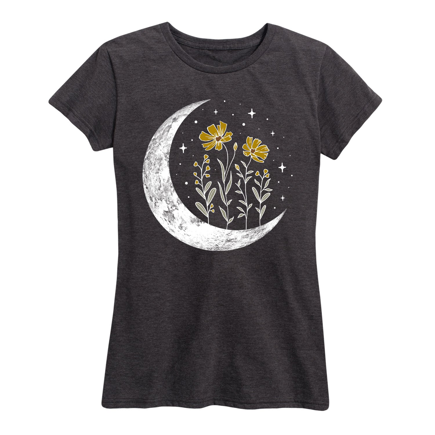 Instant Message - Floral Moon - Women's Short Sleeve Graphic T-shirt