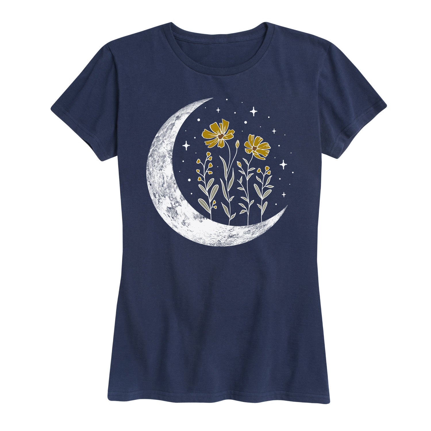 Instant Message - Floral Moon - Women's Short Sleeve Graphic T-shirt