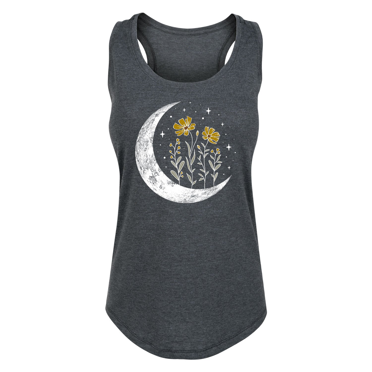 Instant Message - Floral Moon - Women's Racerback Tank
