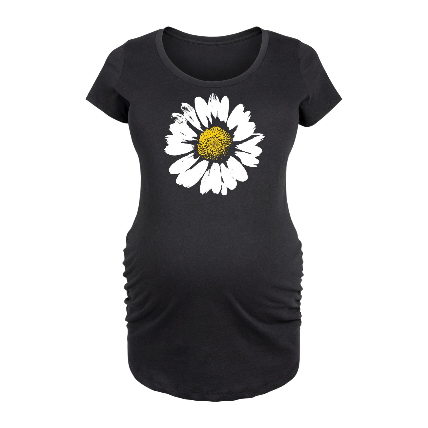 Instant Message - Big Daisy - Maternity Scoop Neck Tee