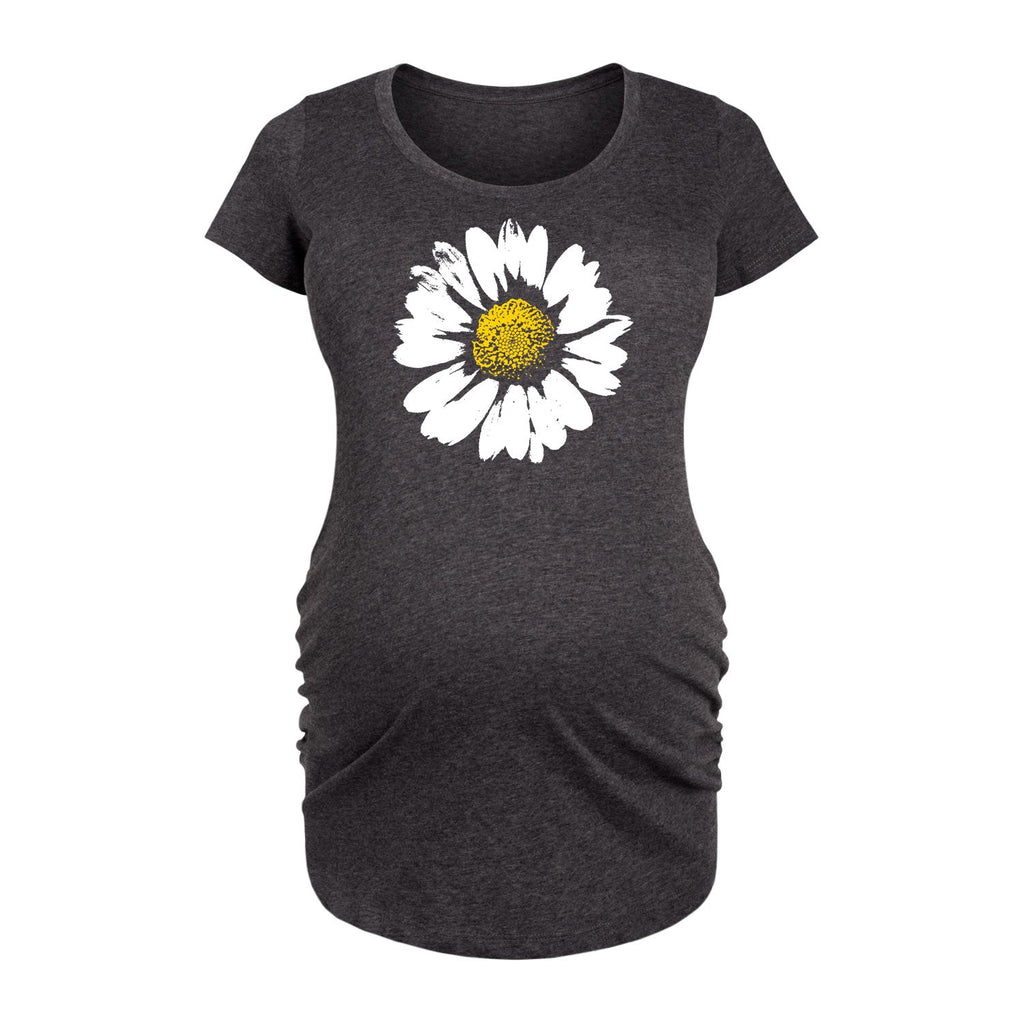 Instant Message - Big Daisy - Maternity Scoop Neck Tee