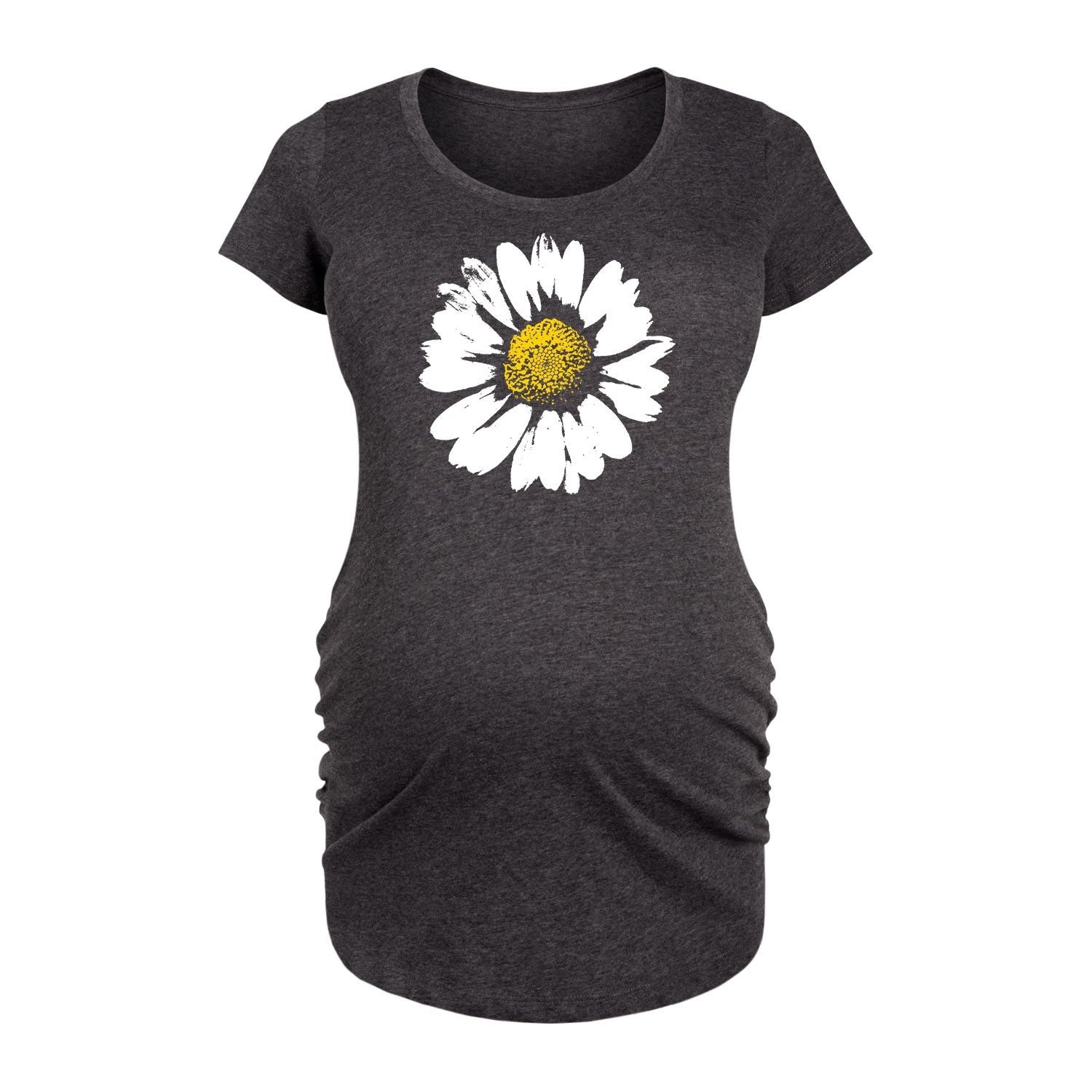 Instant Message - Big Daisy - Maternity Scoop Neck Tee