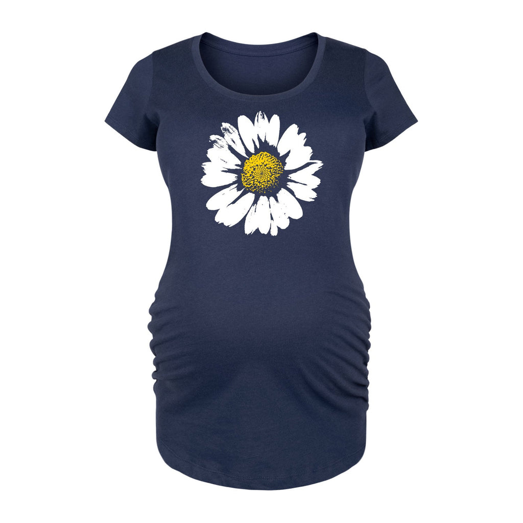 Instant Message - Big Daisy - Maternity Scoop Neck Tee