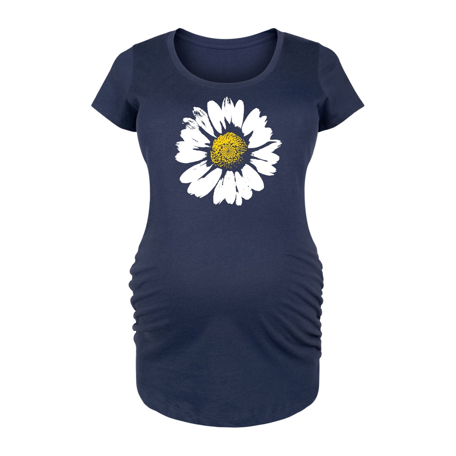 Instant Message - Big Daisy - Maternity Scoop Neck Tee