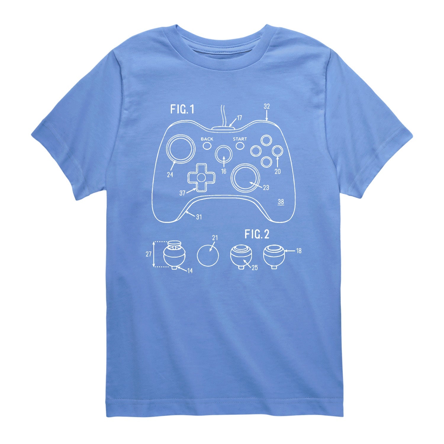 Instant Message - Game Controller Rendering - Youth Short Sleeve Graphic T-shirt