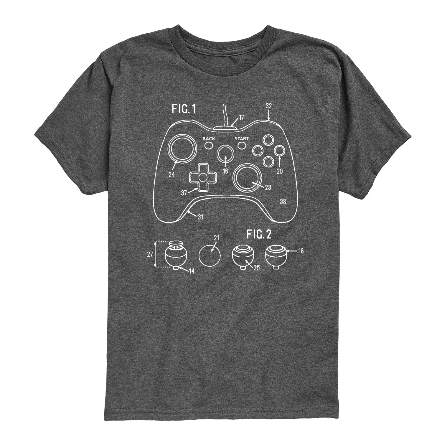 Instant Message - Game Controller Rendering - Youth Short Sleeve Graphic T-shirt