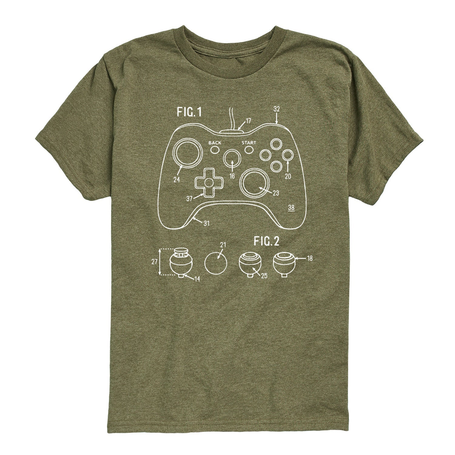 Instant Message - Game Controller Rendering - Youth Short Sleeve Graphic T-shirt