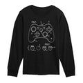Instant Message - Game Controller Rendering - Youth Long Sleeve Graphic T-shirt