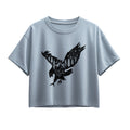 Instant Message - Nature Eagle - Youth Girl Short Sleeve Boxy Tee