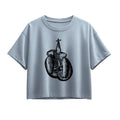 Instant Message - Boxing Gloves - Youth Girl Short Sleeve Boxy Tee