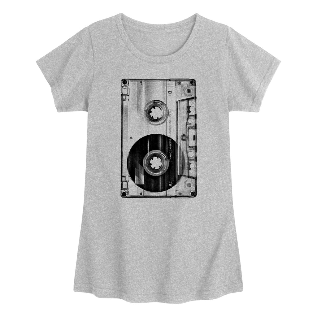 Instant Message - Big Cassette Tape - Youth Girls Short Sleeve T-shirt