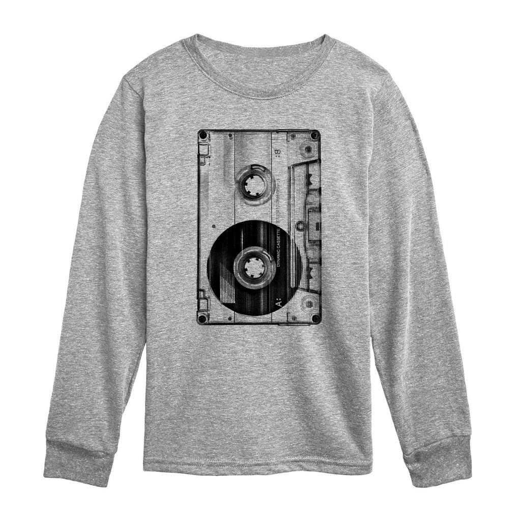 Instant Message - Big Cassette Tape - Youth Long Sleeve Graphic T-shirt