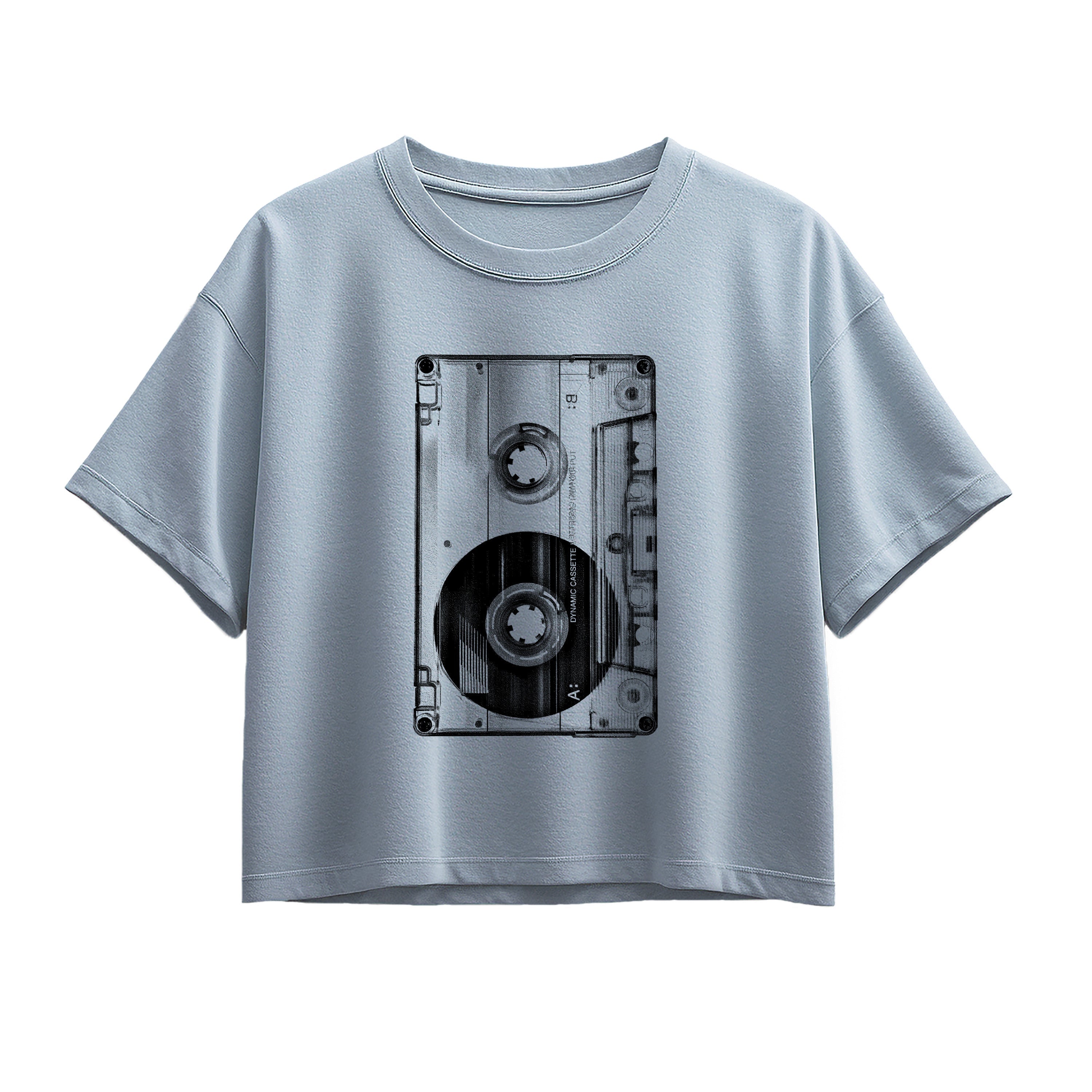 Instant Message - Big Cassette Tape - Youth Girl Short Sleeve Boxy Tee