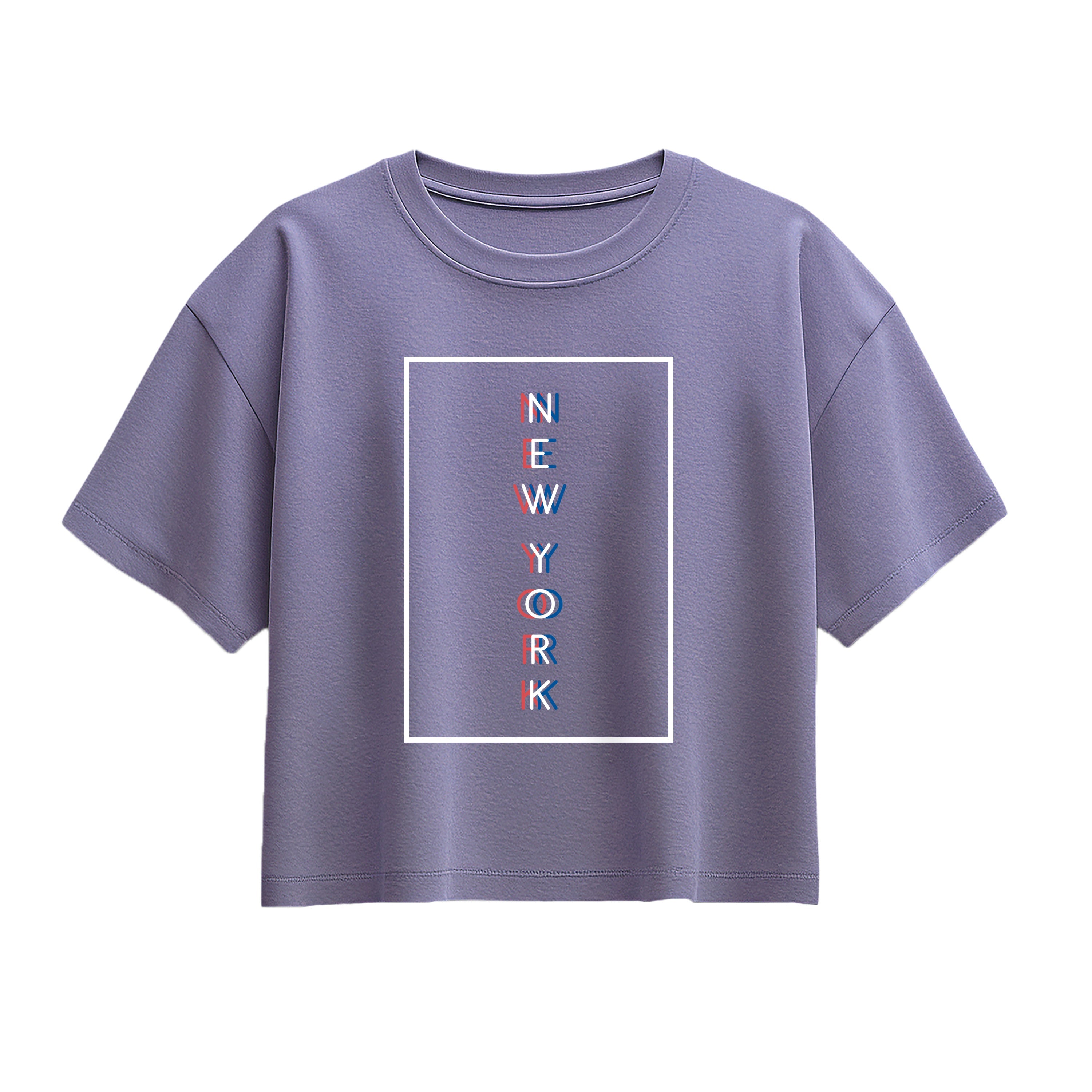 Instant Message - Rwb New York - Youth Girl Short Sleeve Boxy Tee