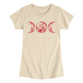 Instant Message - Scarlet Red Moon - Youth Girls Short Sleeve T-shirt