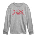 Instant Message - Scarlet Red Moon - Youth Long Sleeve Graphic T-shirt