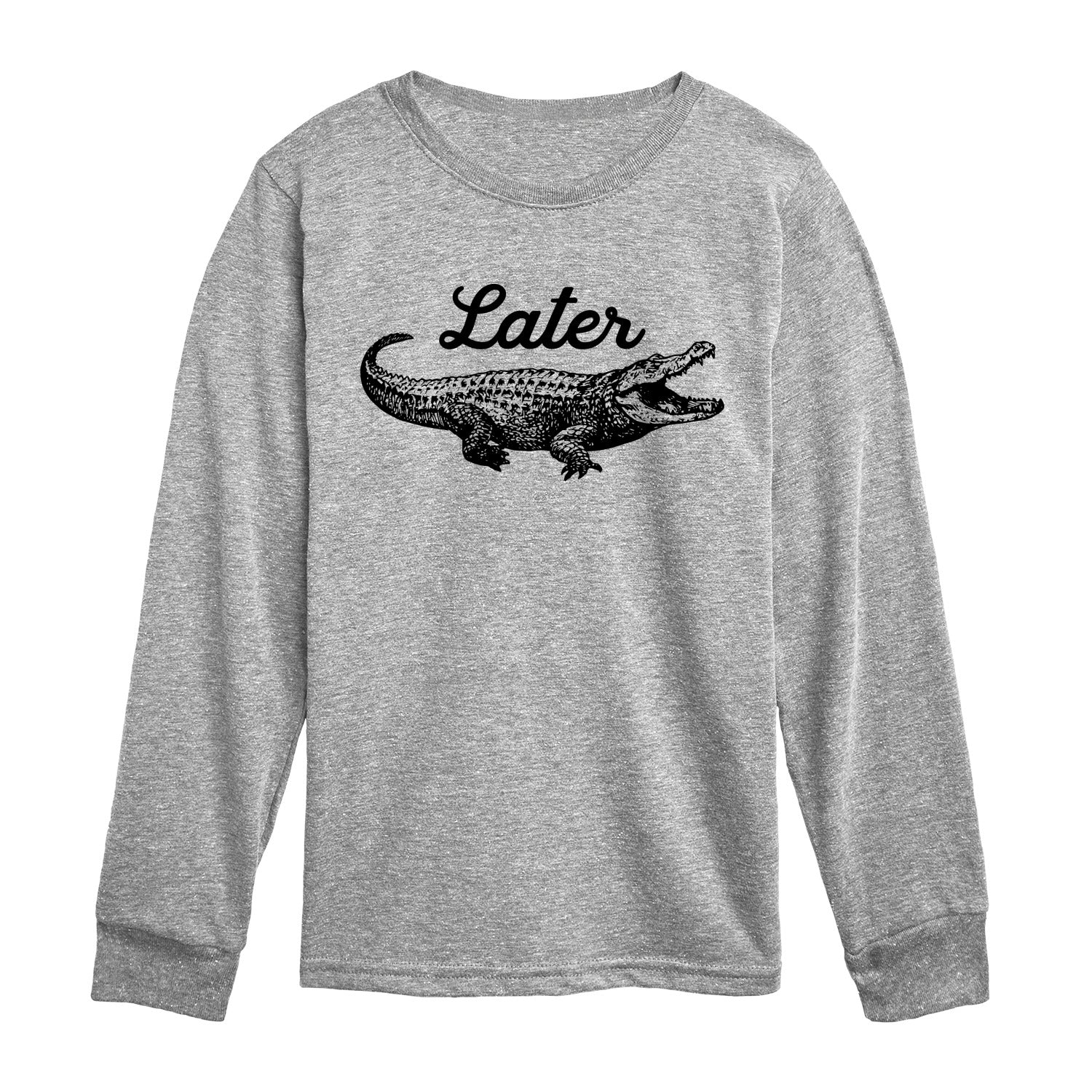 Instant Message - Later Gator - Youth Long Sleeve Graphic T-shirt
