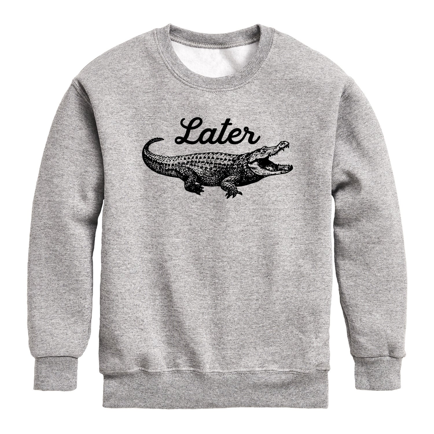 Instant Message - Later Gator - Youth Crew Fleece Sweatshirt