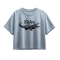 Instant Message - Later Gator - Youth Girl Short Sleeve Boxy Tee