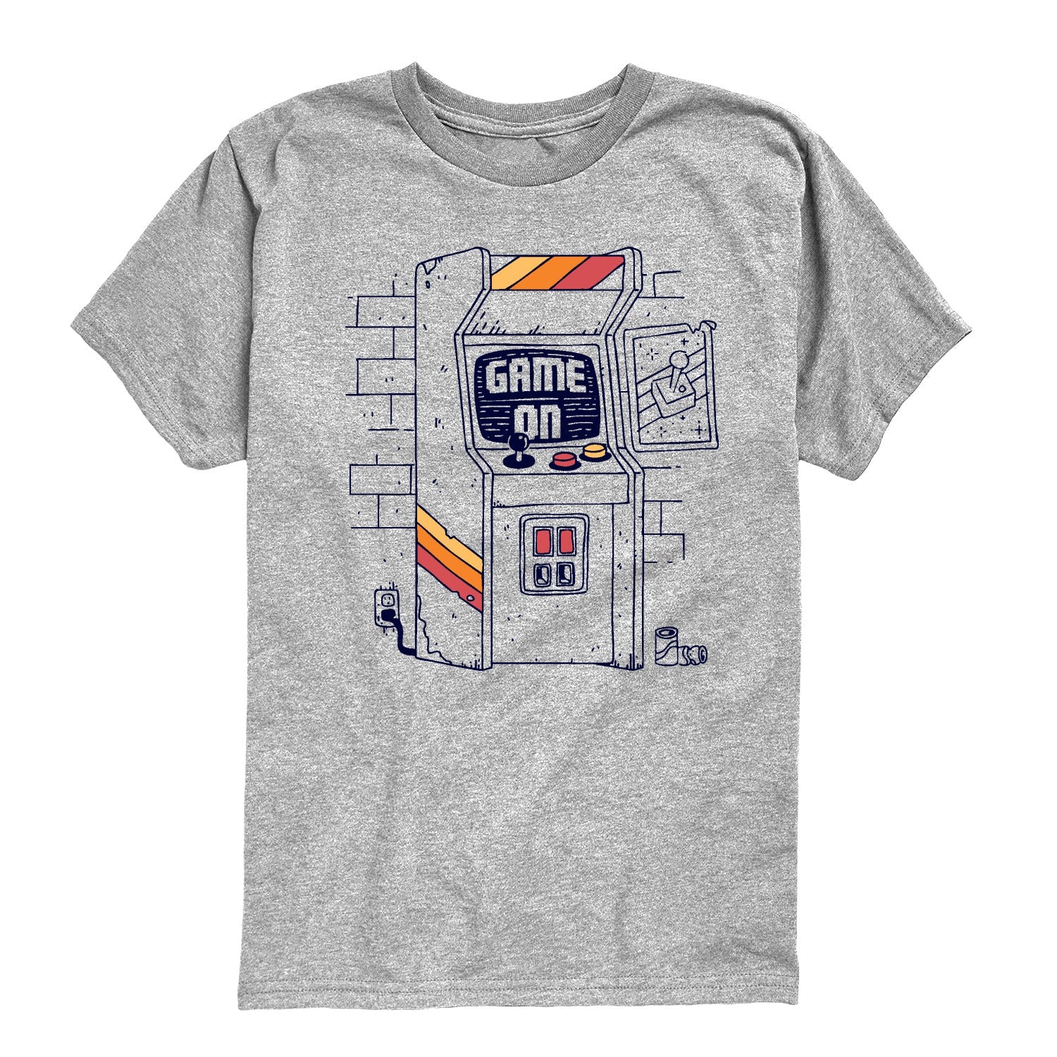 Instant Message - Arcade Scene - Youth Short Sleeve Graphic T-shirt
