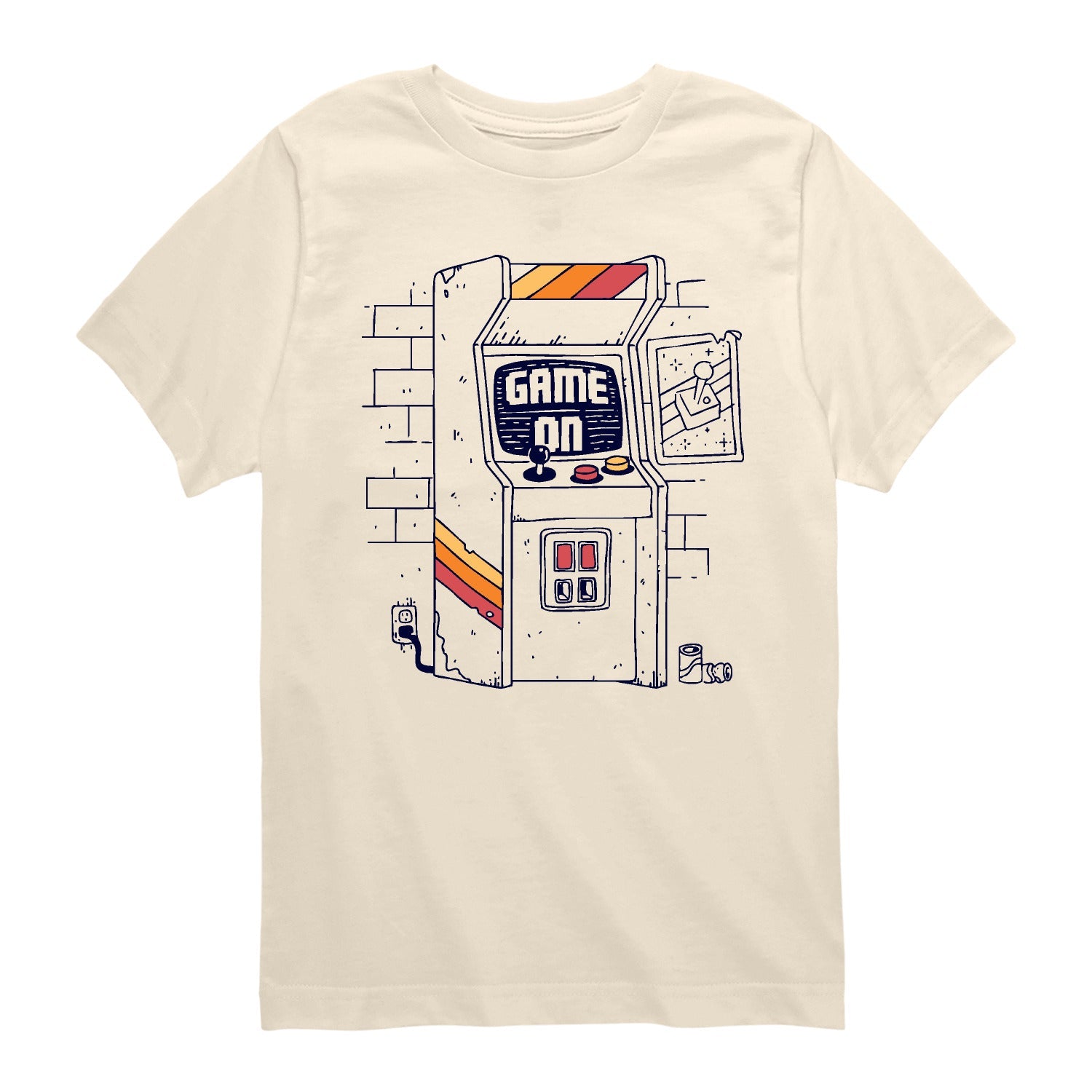 Instant Message - Arcade Scene - Youth Short Sleeve Graphic T-shirt
