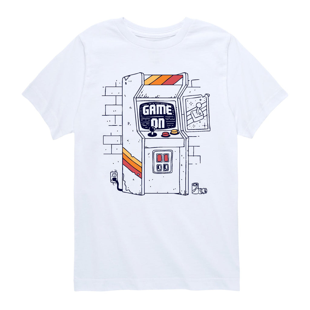 Instant Message - Arcade Scene - Youth Short Sleeve Graphic T-shirt