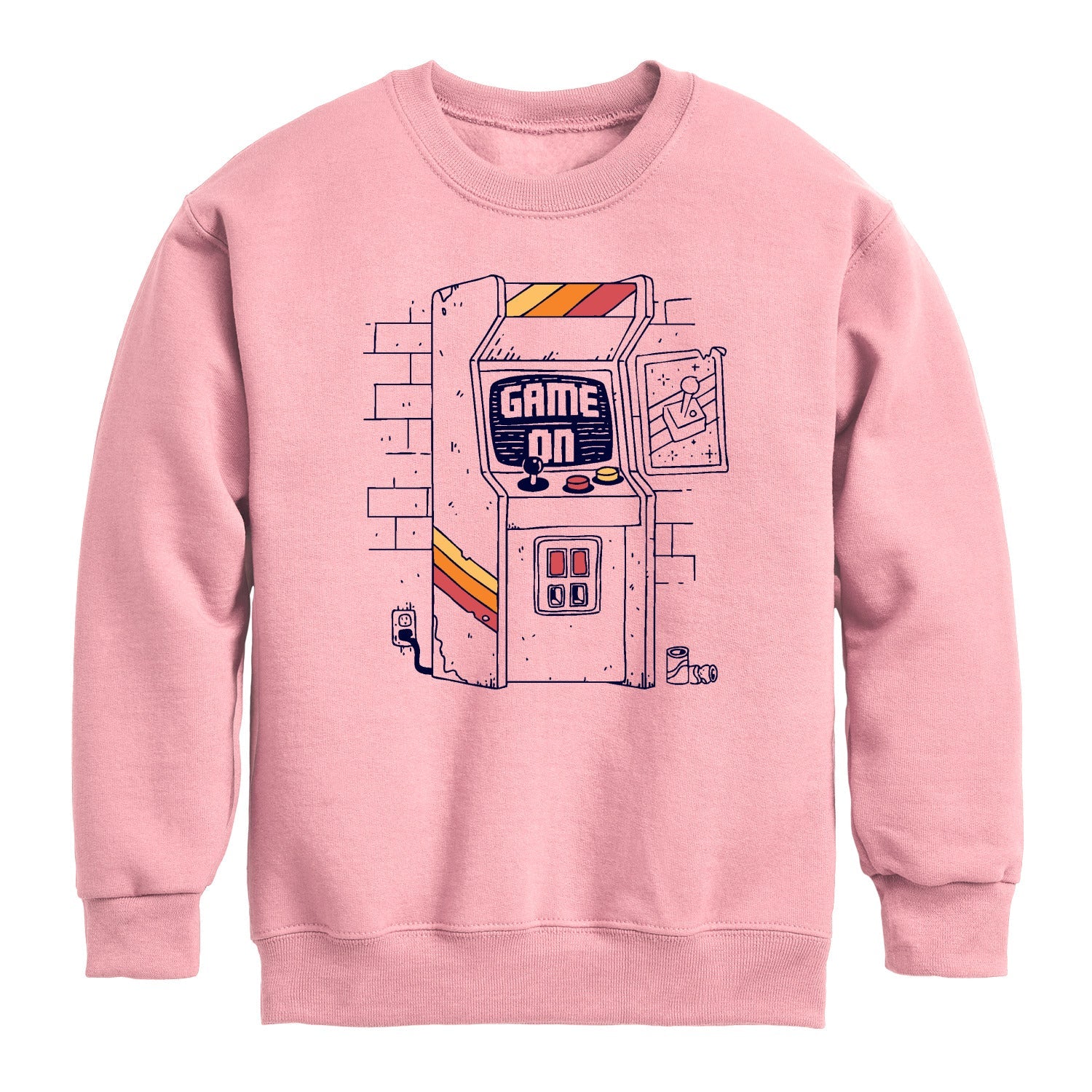 Instant Message - Arcade Scene - Youth Crew Fleece Sweatshirt