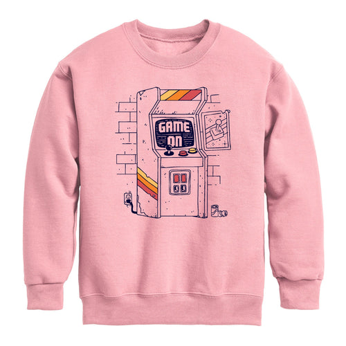 Instant Message - Arcade Scene - Youth Crew Fleece Sweatshirt