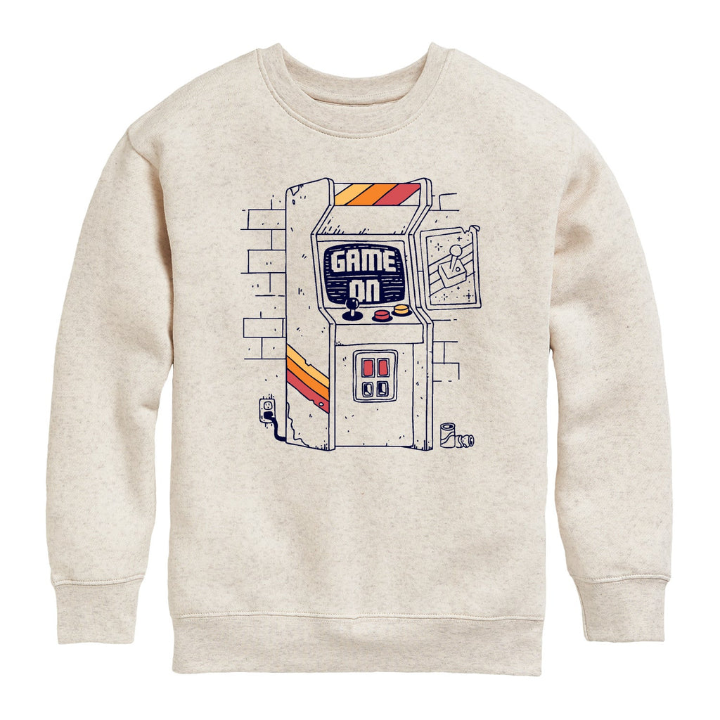 Instant Message - Arcade Scene - Youth Crew Fleece Sweatshirt