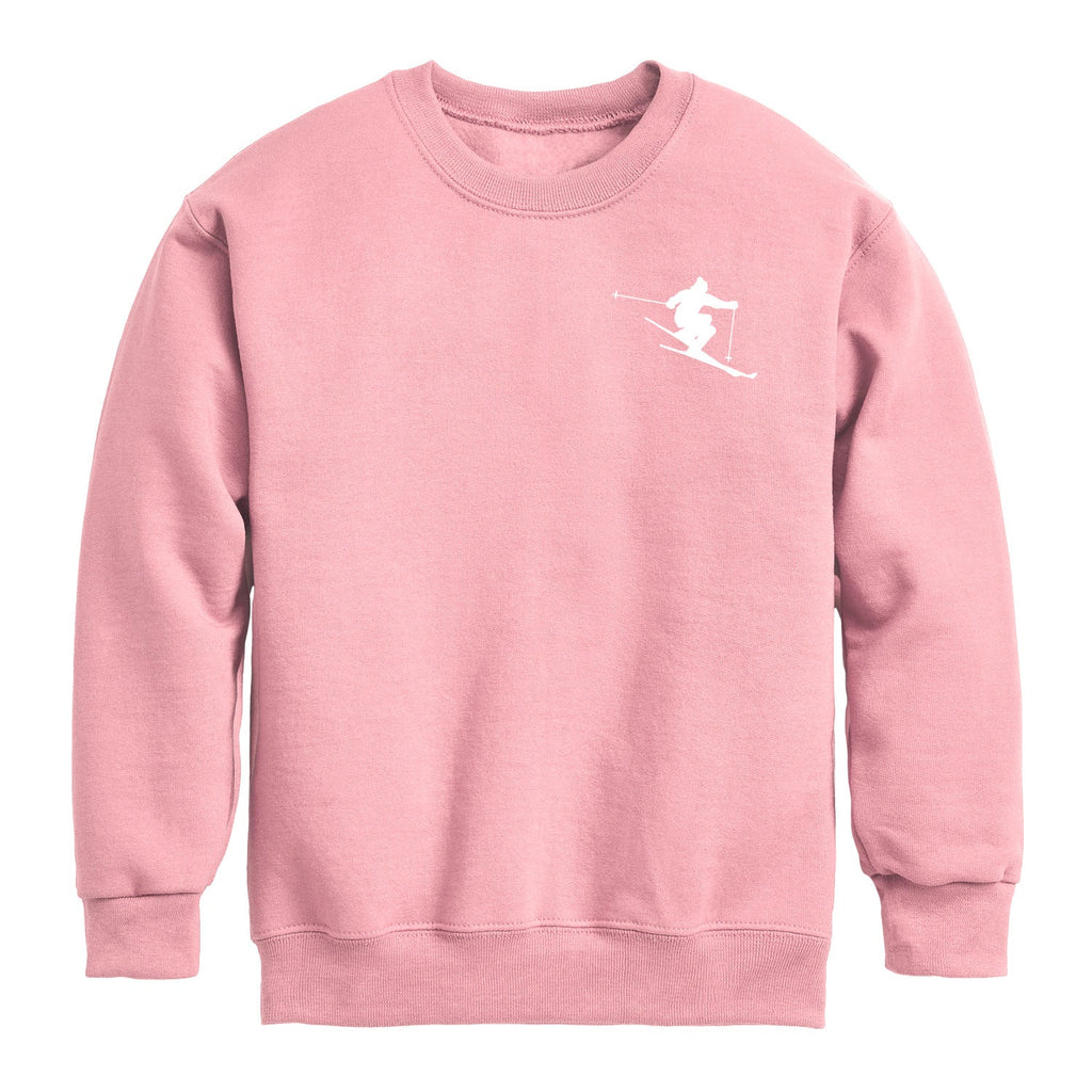 Instant Message - Home Skiing - Youth Crew Fleece Sweatshirt