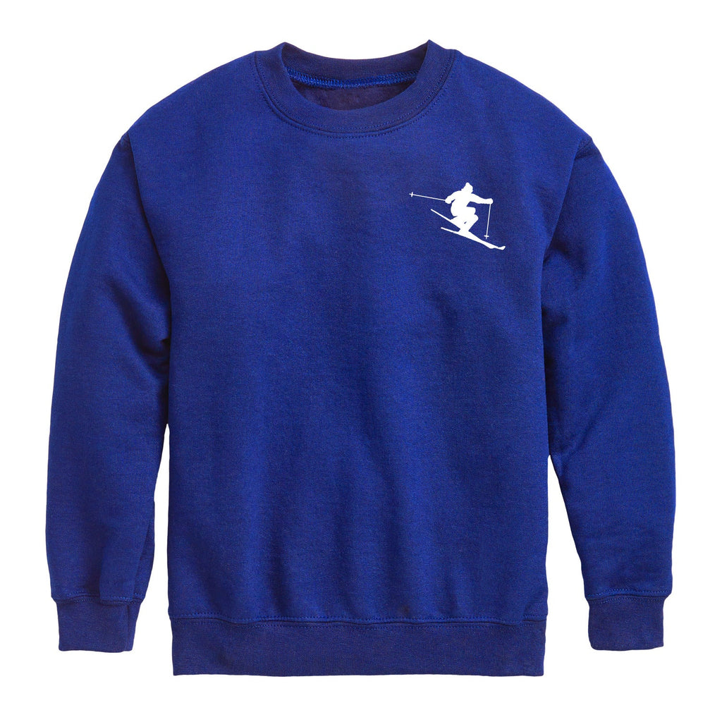 Instant Message - Home Skiing - Youth Crew Fleece Sweatshirt