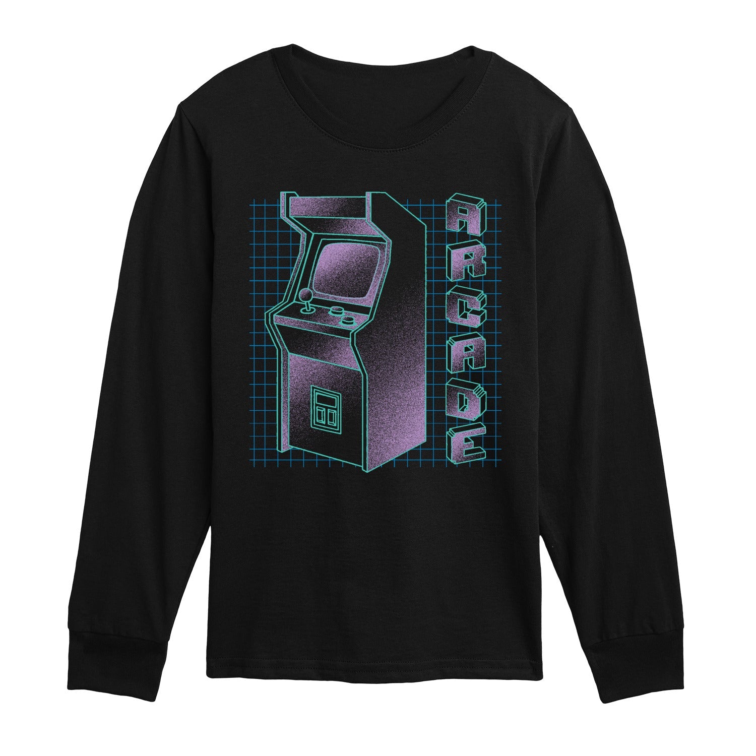 Instant Message - Arcade Gradient - Youth Long Sleeve Graphic T-shirt