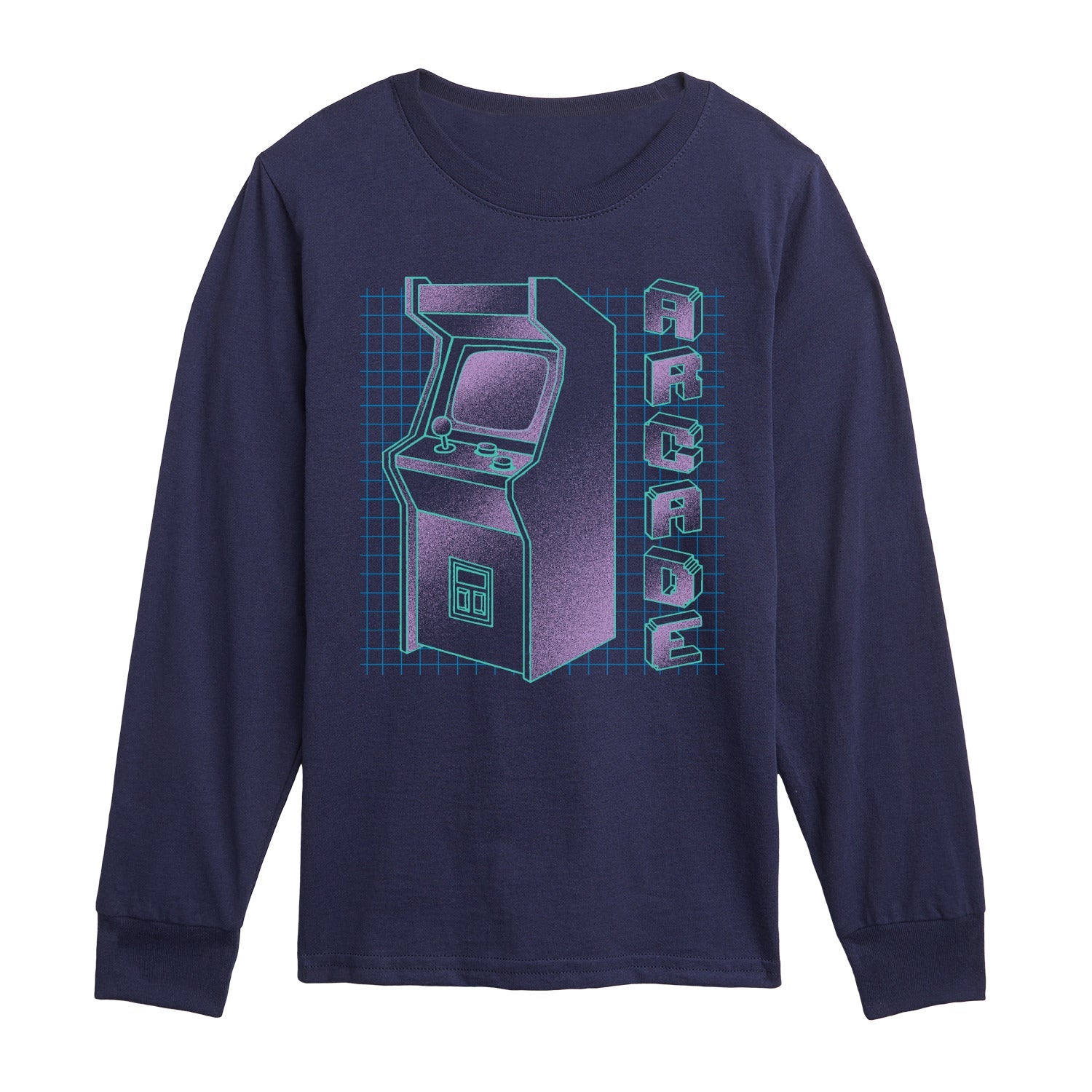 Instant Message - Arcade Gradient - Youth Long Sleeve Graphic T-shirt