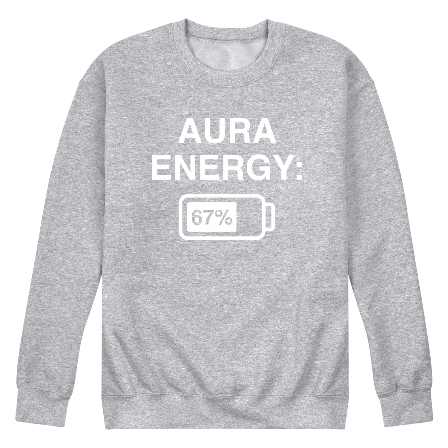 Instant Message - Aura Energy 67 - Men's Long Sleeve Crew Fleece Sweatshirt