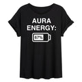 Instant Message - Aura Energy 67 - Juniors Oversized Graphic T-Shirt
