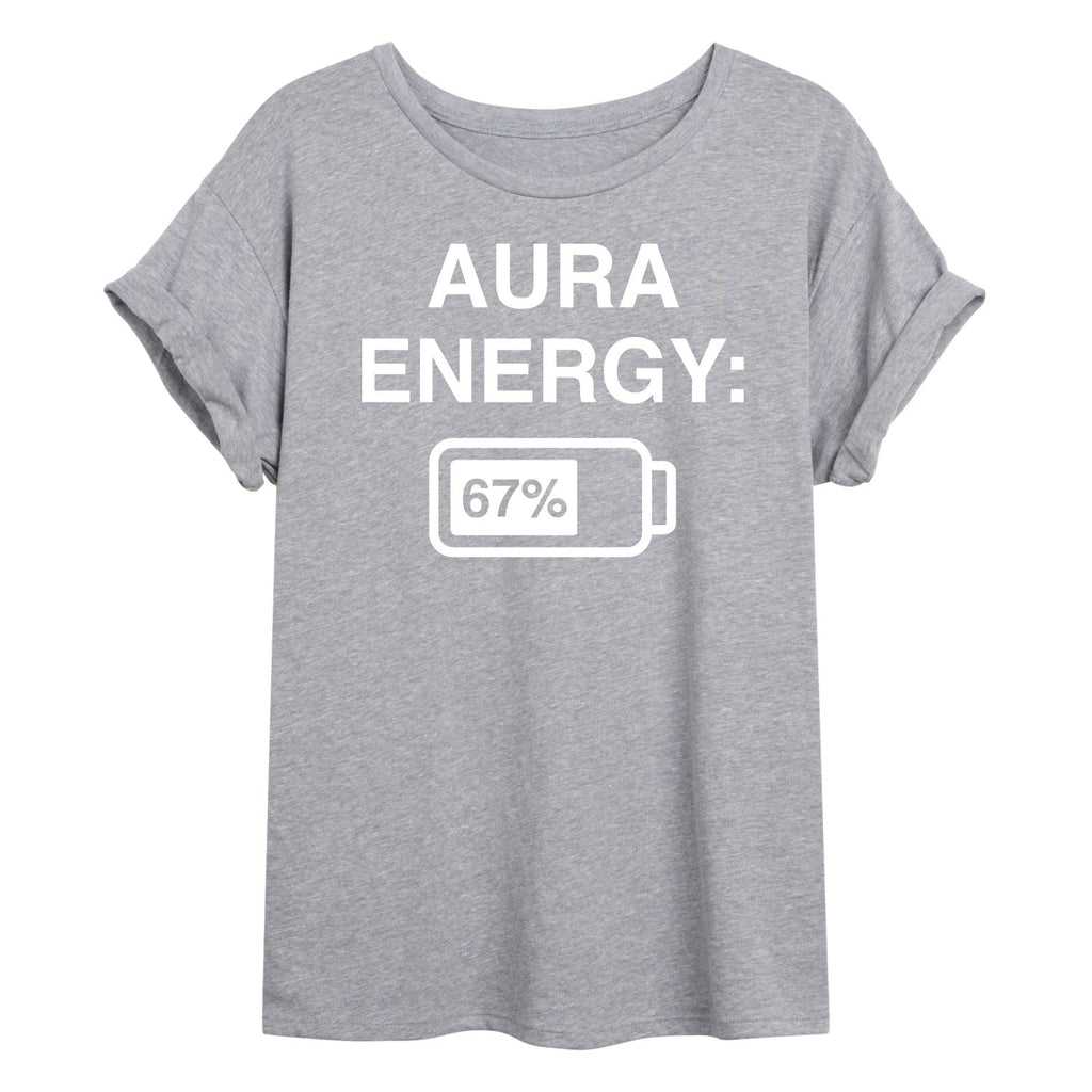 Instant Message - Aura Energy 67 - Juniors Oversized Graphic T-Shirt