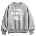 Instant Message - Aura Energy 67 - Women's Oversized Fleece Crew Sweatshirt