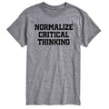 Instant Message - Normalize Critical Thinking - Men's Short Sleeve Graphic T-Shirt
