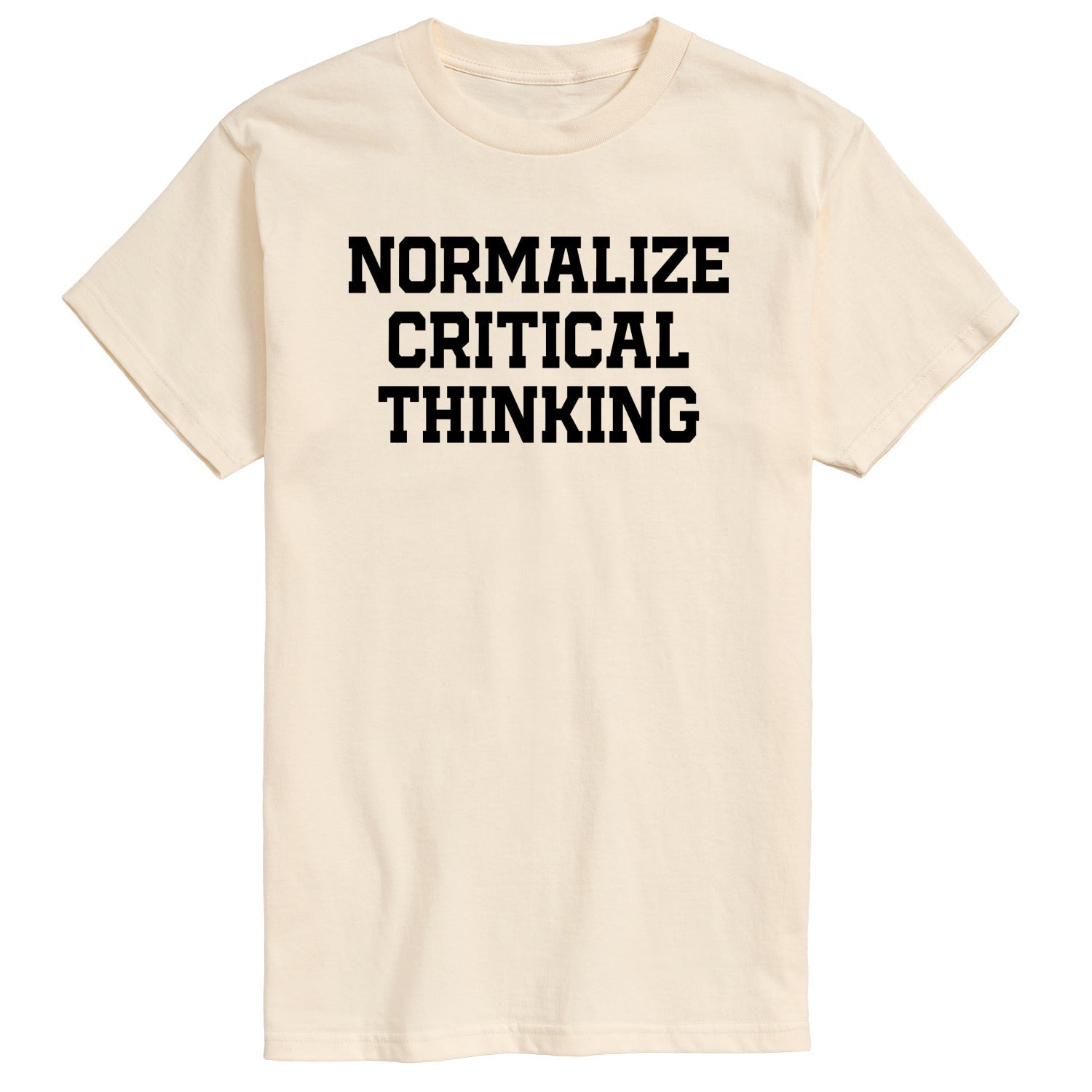 Instant Message - Normalize Critical Thinking - Men's Short Sleeve Graphic T-Shirt