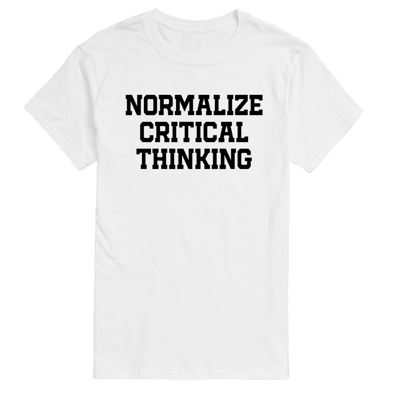 Instant Message - Normalize Critical Thinking - Men's Short Sleeve Graphic T-Shirt