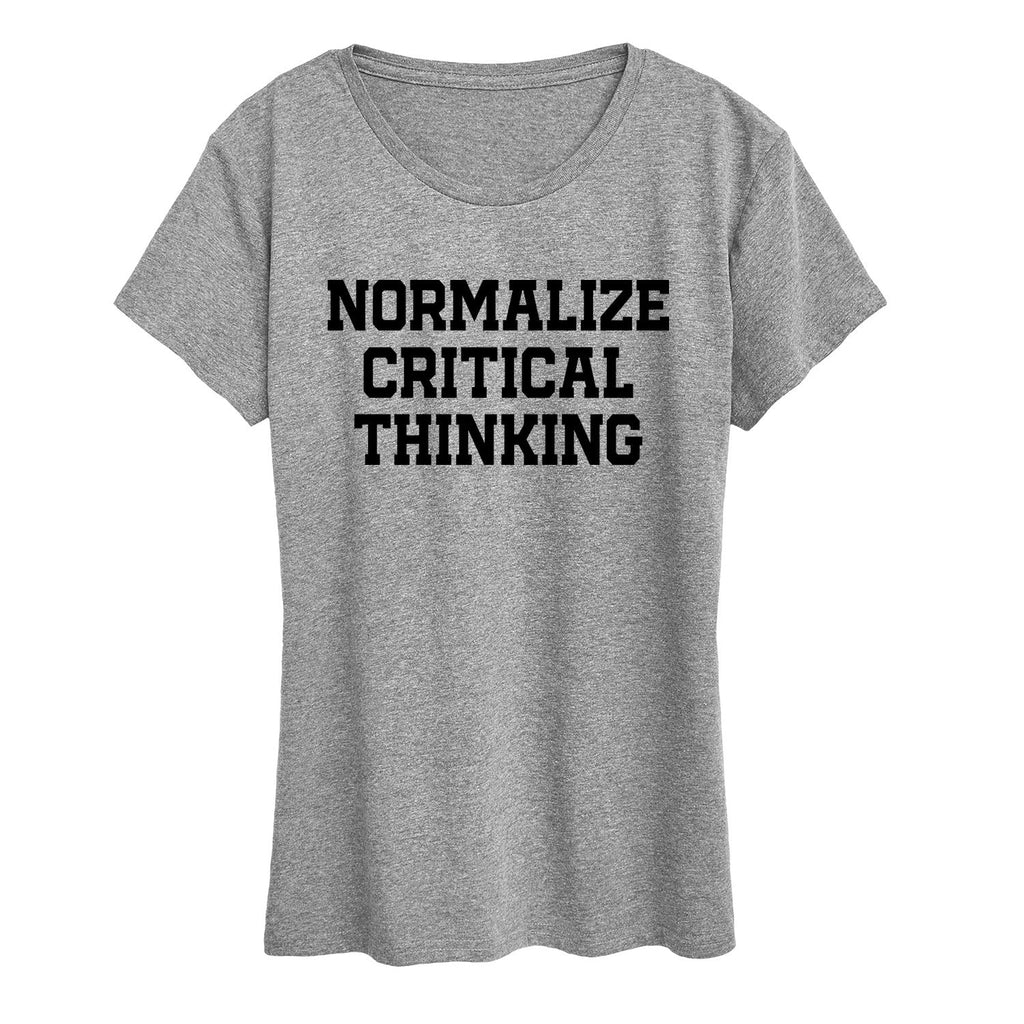 Instant Message - Normalize Critical Thinking - Women's Short Sleeve Graphic T-Shirt