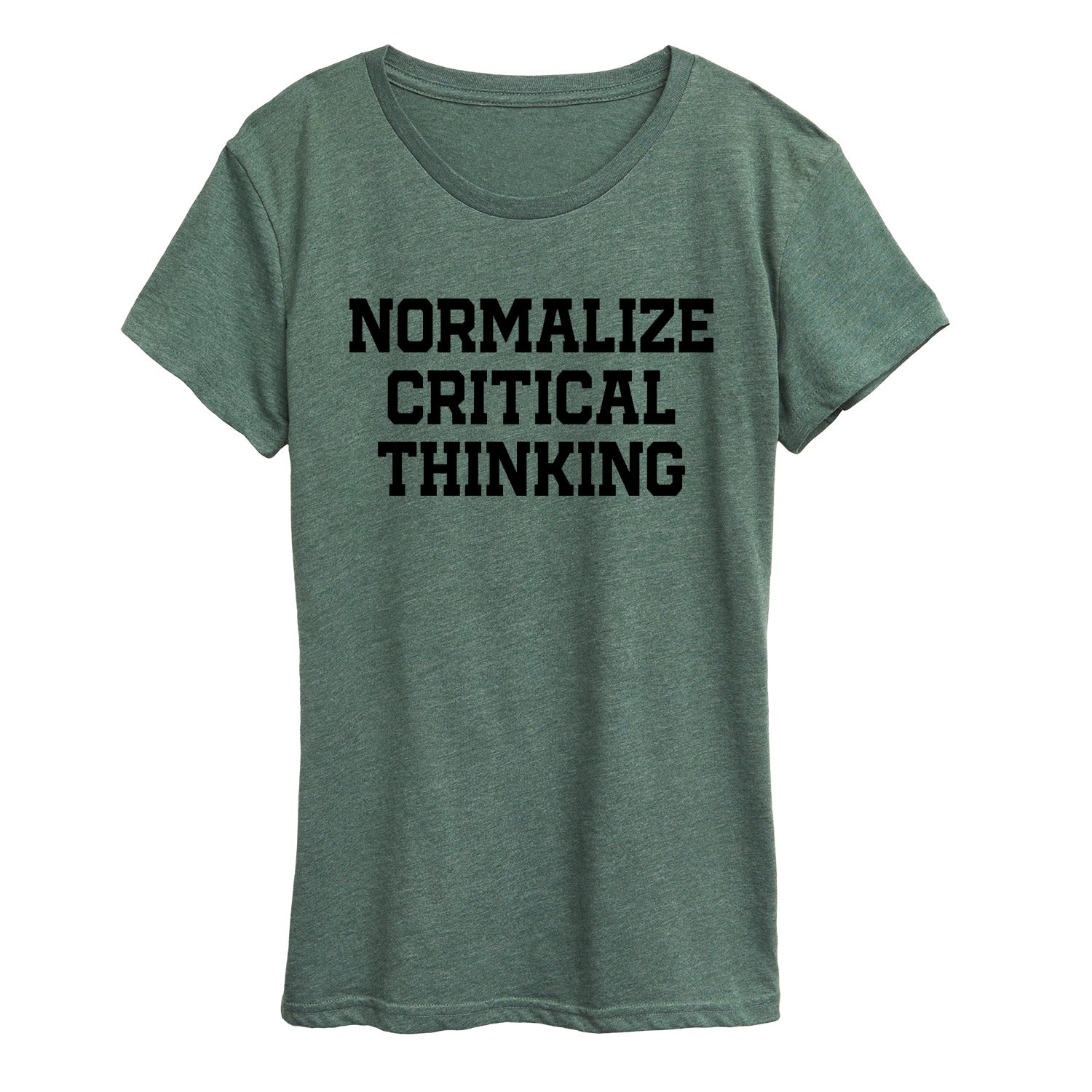 Instant Message - Normalize Critical Thinking - Women's Short Sleeve Graphic T-Shirt
