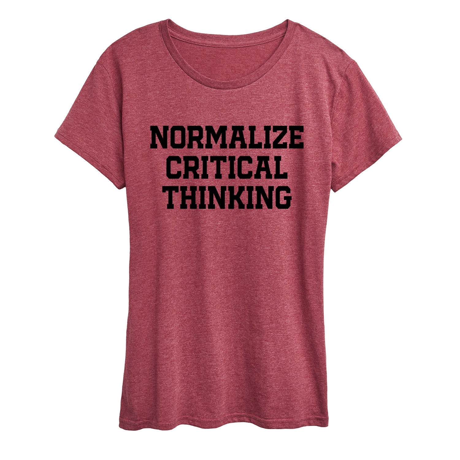 Instant Message - Normalize Critical Thinking - Women's Short Sleeve Graphic T-Shirt