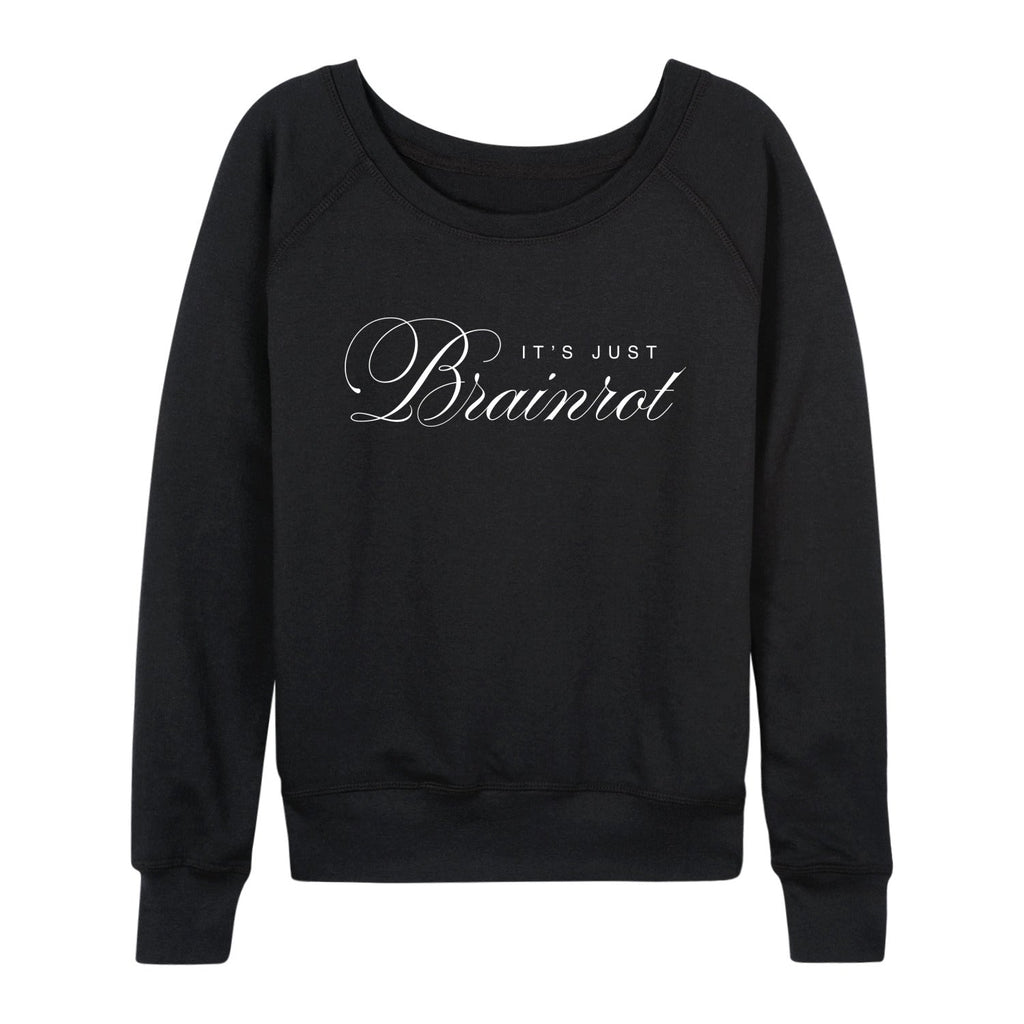 Instant Message - Brainrot - Women's French Terry Long Sleeve Pullover
