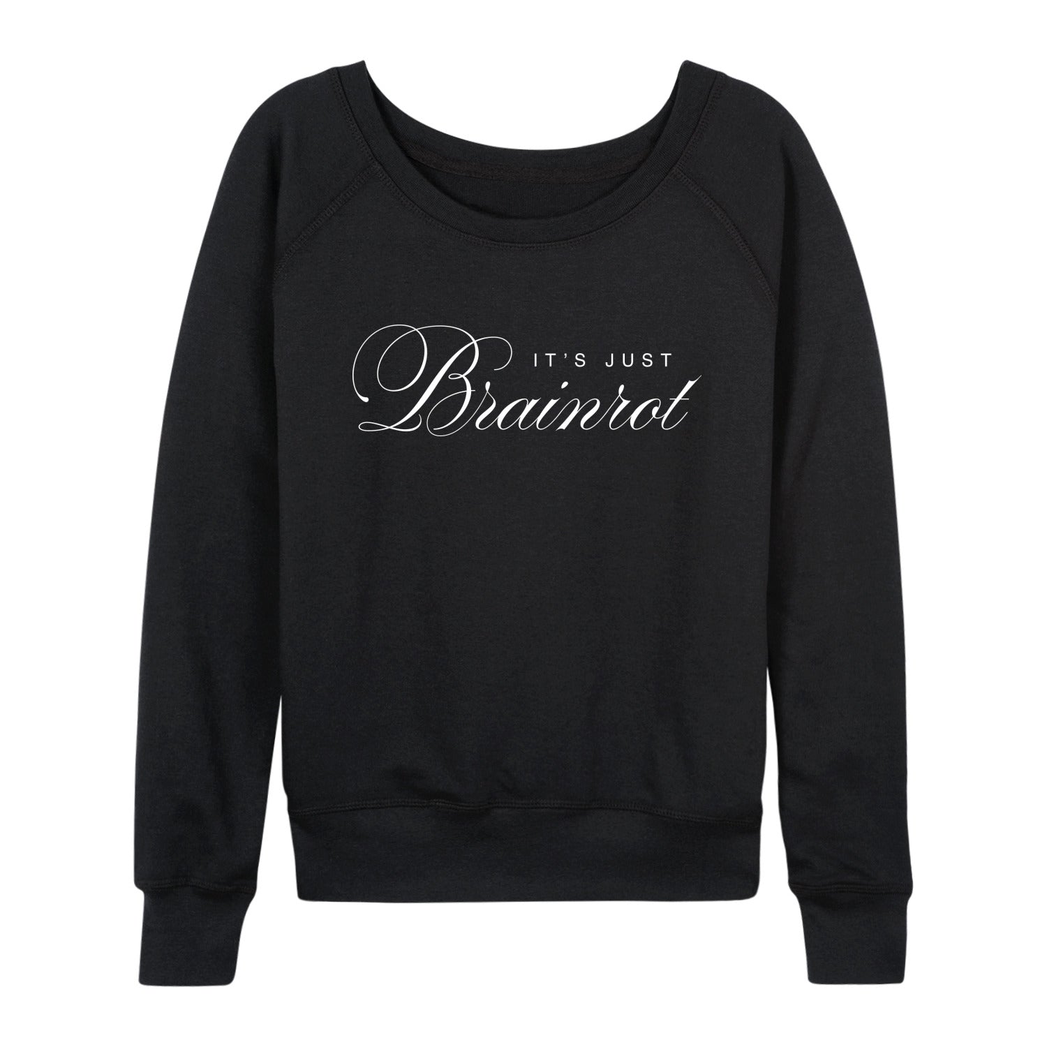Instant Message - Brainrot - Women's French Terry Long Sleeve Pullover