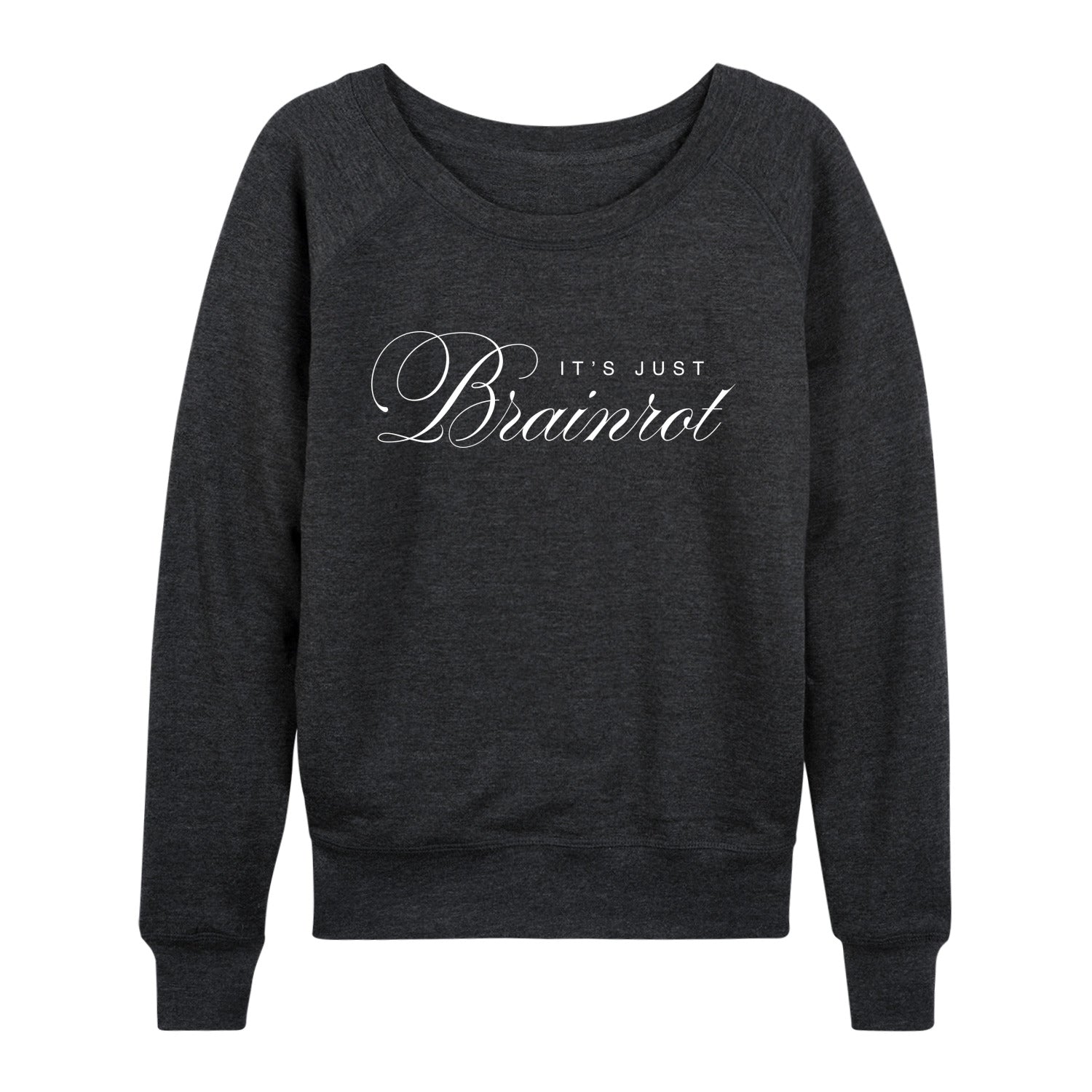 Instant Message - Brainrot - Women's French Terry Long Sleeve Pullover