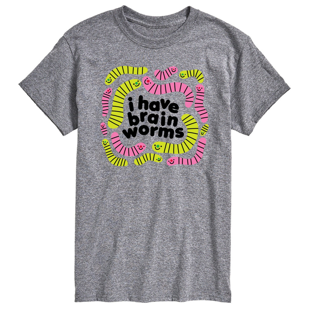 Instant Message - I Have Brain Worms - Men's Short Sleeve Graphic T-Shirt