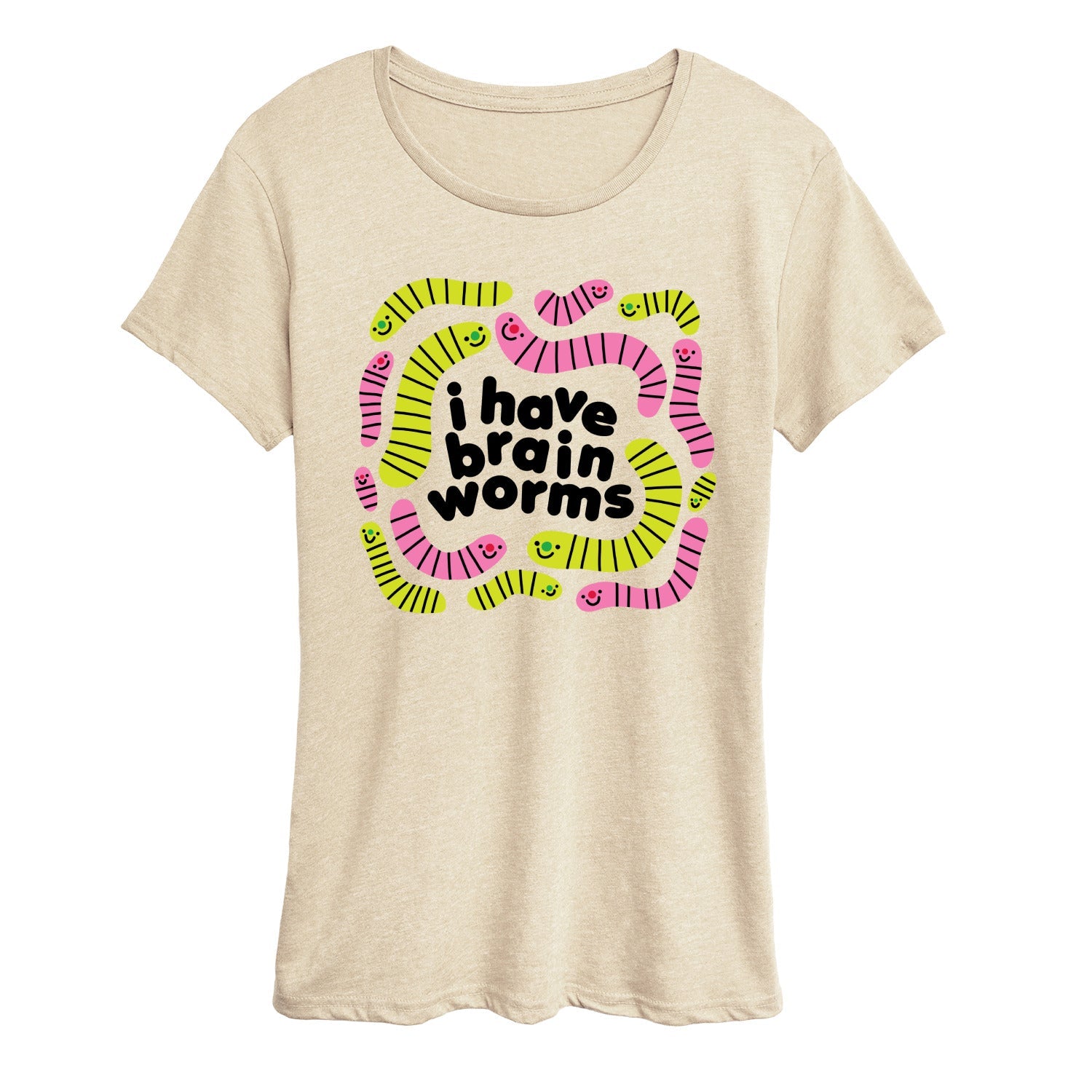Instant Message - I Have Brain Worms - Women's Short Sleeve Graphic T-Shirt